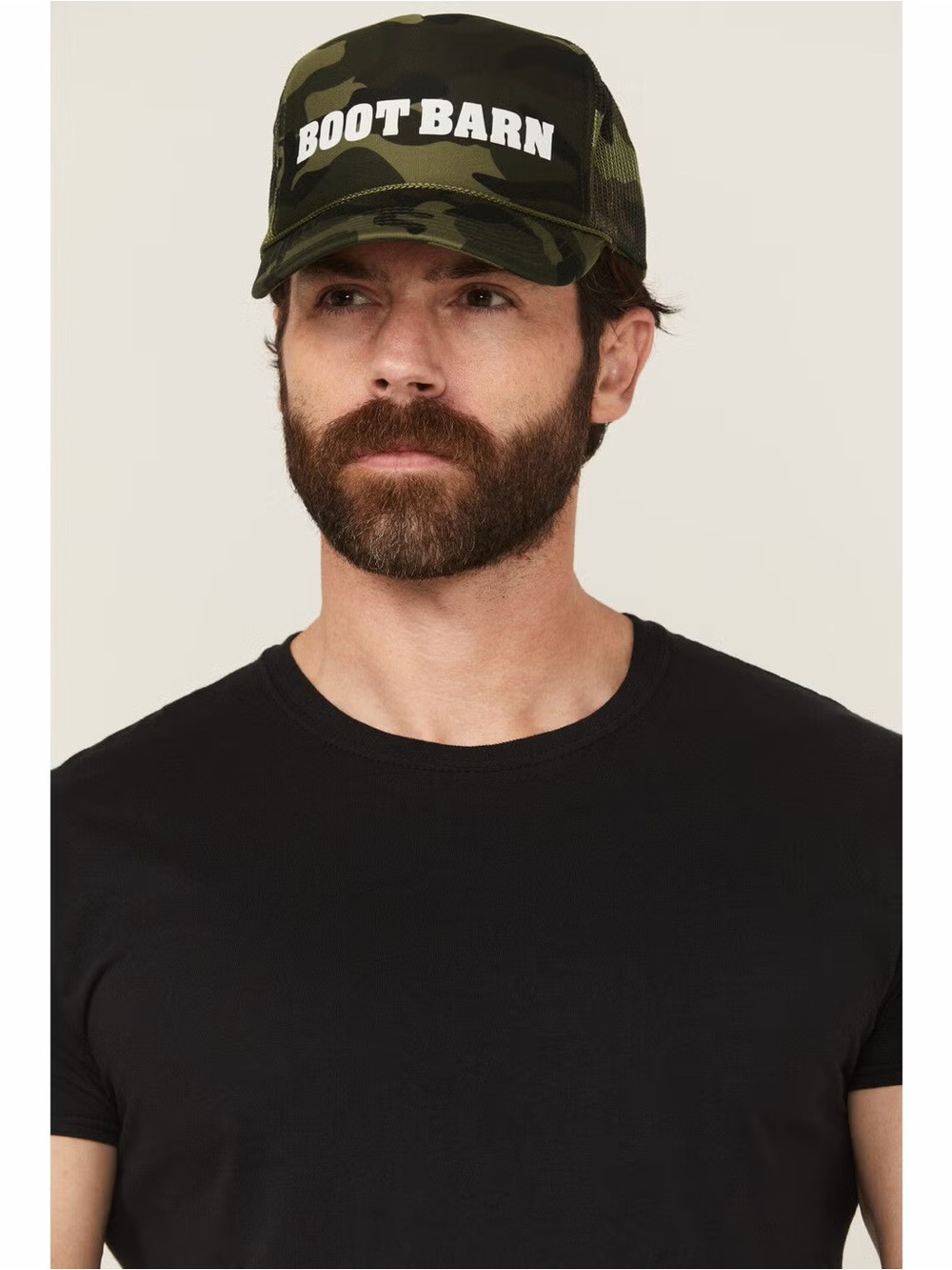 NEW BOOT BARN CAMO PRINT LOGO BALL CAP